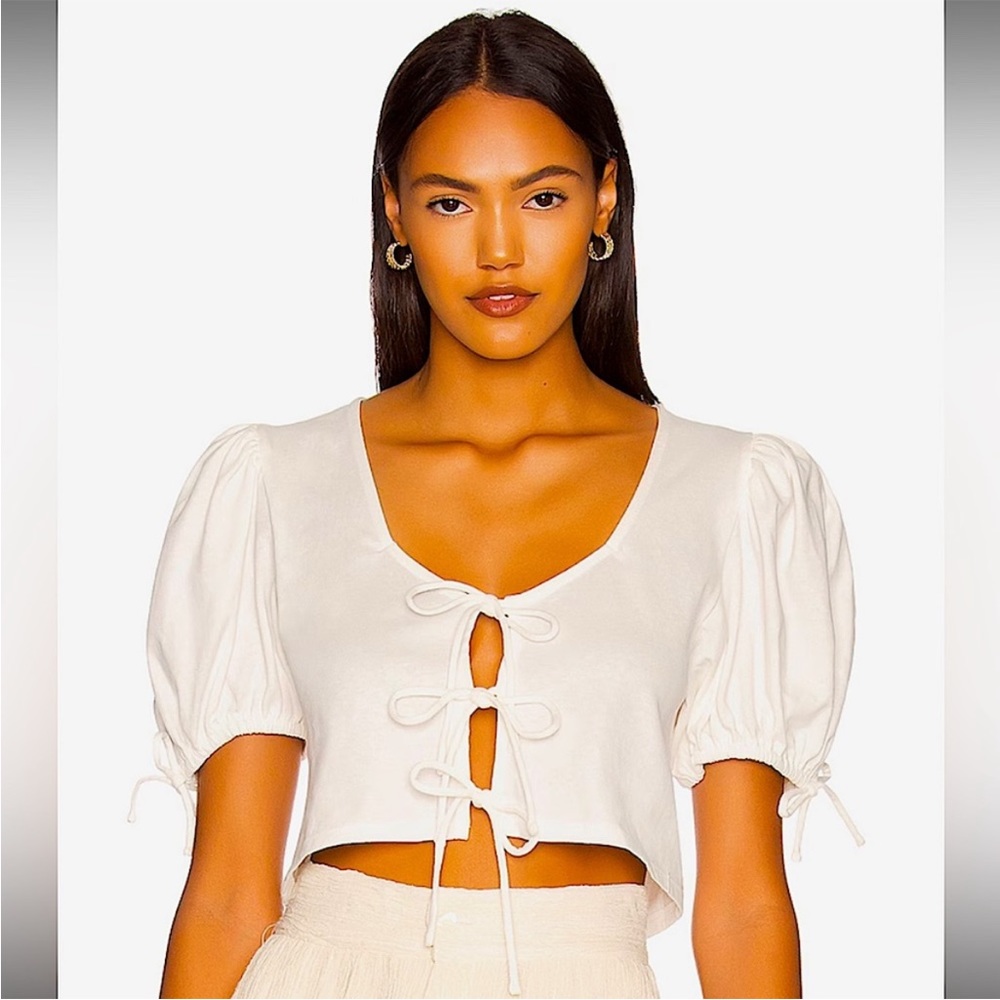 Free People Kitty Tee Puff Sleeve